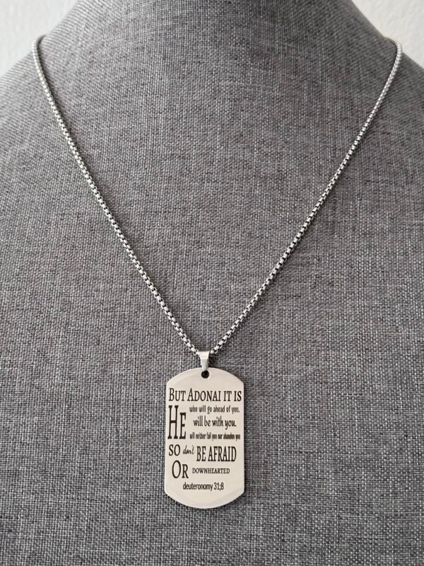 Stainless Steel  Military dog Tag Necklace Pendant - Image 8